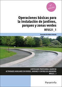 Portada del libro MF0521_1 - Operaciones básicas para la instalación de jardines, parques y zonas verdes