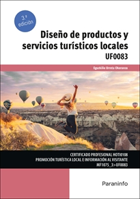 Portada del libro UF0083 - Diseño de productos y servicios turísticos locales